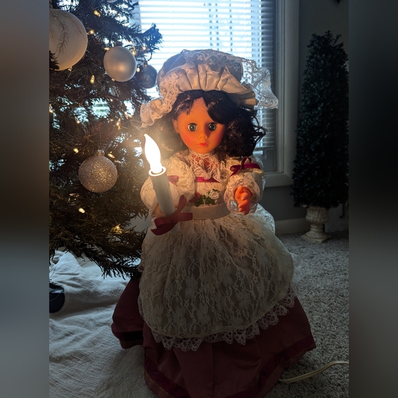 RALPH LAUREN CHRISTMAS STYLE Animated Victorian Caroler Vintage - Picture 4 of 17